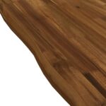vidaXL Obdĺžnikový stôl 90 x 50 x 3,5 cm Obdĺžnikový Prírodná – Obrázok 7