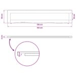 vidaXL Obdĺžnikový stôl 90 x 50 x 3,5 cm Obdĺžnikový Prírodná – Obrázok 9