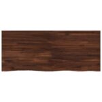 vidaXL Obdĺžnikový stôl 90 x 50 x 3,5 cm Obdĺžnikový Tmavohnedá – Obrázok 2