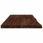 vidaXL Obdĺžnikový stôl 90 x 50 x 3,5 cm Obdĺžnikový Tmavohnedá – Obrázok 4