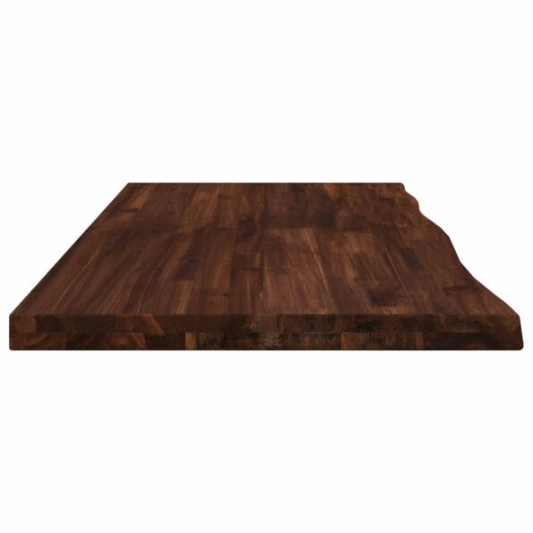 vidaXL Obdĺžnikový stôl 90 x 50 x 3,5 cm Obdĺžnikový Tmavohnedá – Obrázok 4