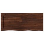 vidaXL Obdĺžnikový stôl 90 x 50 x 3,5 cm Obdĺžnikový Tmavohnedá – Obrázok 5
