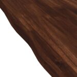 vidaXL Obdĺžnikový stôl 90 x 50 x 3,5 cm Obdĺžnikový Tmavohnedá – Obrázok 6