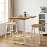 vidaXL Obdĺžnikový stôl 90 x 50 x 3,5 cm Obdĺžnikový Biela