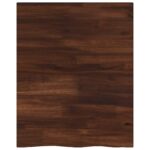 vidaXL Obdĺžnikový stôl 60 x 60 x 3,5 cm Štvorcový Tmavohnedá – Obrázok 2