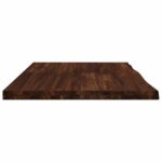 vidaXL Obdĺžnikový stôl 90 x 50 x 3,5 cm Obdĺžnikový Tmavohnedá – Obrázok 3