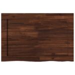 vidaXL Obdĺžnikový stôl 90 x 50 x 3,5 cm Obdĺžnikový Tmavohnedá – Obrázok 4