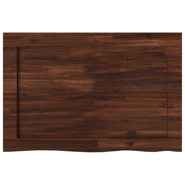 vidaXL Obdĺžnikový stôl 90 x 50 x 3,5 cm Obdĺžnikový Tmavohnedá – Obrázok 4