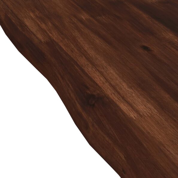 vidaXL Obdĺžnikový stôl 90 x 50 x 3,5 cm Obdĺžnikový Tmavohnedá – Obrázok 6