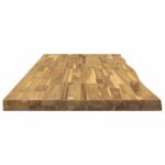 vidaXL Obdĺžnikový stôl 90 x 50 x 3,5 cm Obdĺžnikový Biela – Obrázok 3