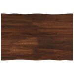 vidaXL Obdĺžnikový stôl 90 x 50 x 3,5 cm Obdĺžnikový Tmavohnedá – Obrázok 2