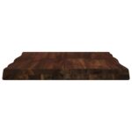 vidaXL Obdĺžnikový stôl 90 x 50 x 3,5 cm Obdĺžnikový Tmavohnedá – Obrázok 4