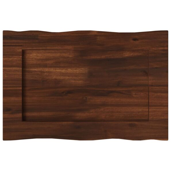 vidaXL Obdĺžnikový stôl 90 x 50 x 3,5 cm Obdĺžnikový Tmavohnedá – Obrázok 5