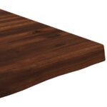 vidaXL Obdĺžnikový stôl 90 x 50 x 3,5 cm Obdĺžnikový Tmavohnedá – Obrázok 6