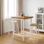 vidaXL Obdĺžnikový stôl 90 x 50 x 3,5 cm Obdĺžnikový Biela