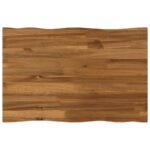vidaXL Obdĺžnikový stôl 90 x 50 x 3,5 cm Obdĺžnikový Prírodná – Obrázok 2
