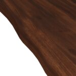 vidaXL Obdĺžnikový stôl 60 x 60 x 3,5 cm Štvorcový Tmavohnedá – Obrázok 7