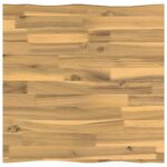 vidaXL Obdĺžnikový stôl 60 x 60 x 3,5 cm Štvorcový Biela – Obrázok 2