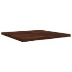 vidaXL Obdĺžnikový stôl 90 x 90 x 3,5 cm Štvorcový Tmavohnedá – Obrázok 2