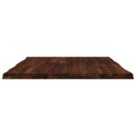 vidaXL Obdĺžnikový stôl 90 x 90 x 3,5 cm Štvorcový Tmavohnedá – Obrázok 3