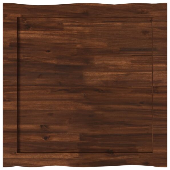 vidaXL Obdĺžnikový stôl 90 x 90 x 3,5 cm Štvorcový Tmavohnedá – Obrázok 4