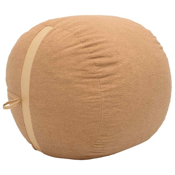 vidaXL Sedačka v tvare vankúša Béžová 95 x 93 x 71 cm Sherpa – Obrázok 2