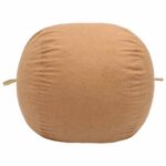 vidaXL Sedačka v tvare vankúša Béžová 95 x 93 x 71 cm Sherpa – Obrázok 3
