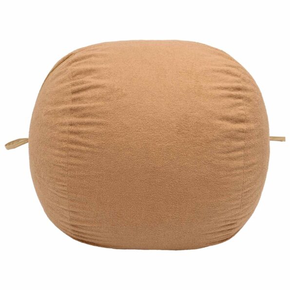 vidaXL Sedačka v tvare vankúša Béžová 95 x 93 x 71 cm Sherpa – Obrázok 3