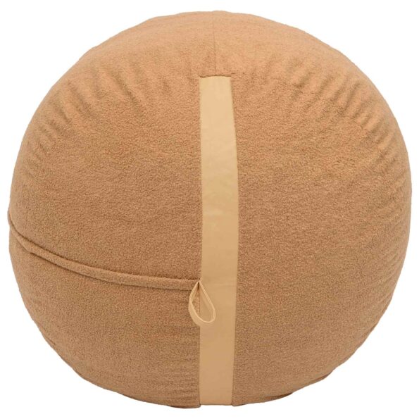 vidaXL Sedačka v tvare vankúša Béžová 95 x 93 x 71 cm Sherpa – Obrázok 4