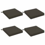 vidaXL 4-dielne sedacie vankúše SOEST 4 ks 100% polyester Antracitová – Obrázok 2