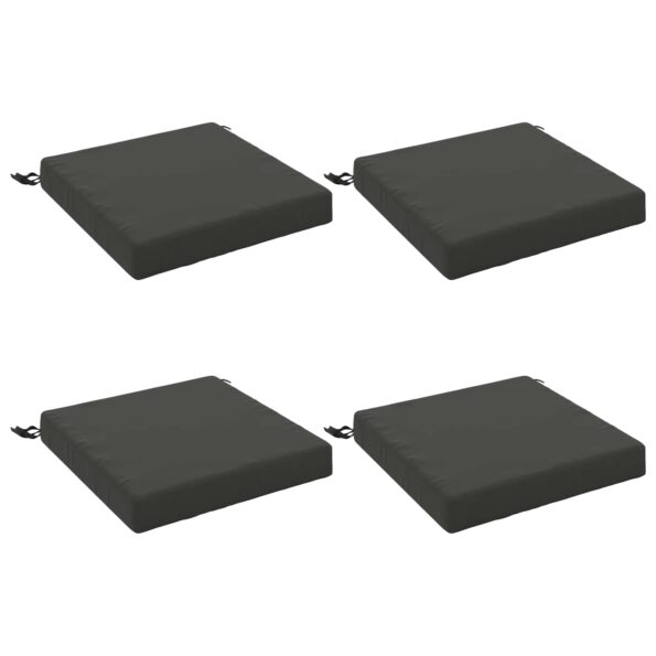 vidaXL 4-dielne sedacie vankúše SOEST 4 ks 100% polyester Antracitová – Obrázok 2