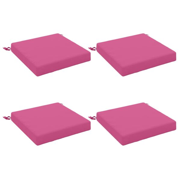 vidaXL 4-dielne sedacie vankúše SOEST 4 ks 100% polyester Ružová – Obrázok 2