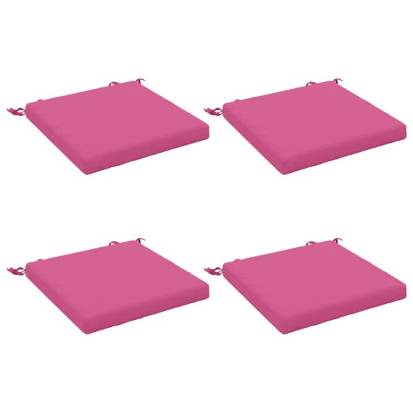 vidaXL 4-dielne sedacie vankúše SOEST 4 ks 100% polyester Ružová – Obrázok 2