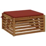 vidaXL 1-dielny sedací vankúš SOEST 100% polyester Červená – Obrázok 3