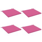 vidaXL 4-dielne sedacie vankúše SOEST 4 ks 100% polyester Ružová – Obrázok 2