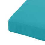 vidaXL 4-dielne sedacie vankúše SOEST 4 ks 100% polyester Tyrkysová – Obrázok 7