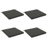 vidaXL 4-dielne sedacie vankúše SOEST 4 ks 100% polyester Antracitová – Obrázok 2