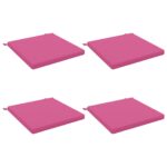 vidaXL 4-dielne sedacie vankúše SOEST 4 ks 100% polyester Ružová – Obrázok 2