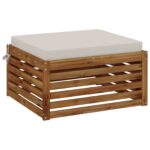 vidaXL 1-dielny sedací vankúš SOEST 100% polyester Biela – Obrázok 3