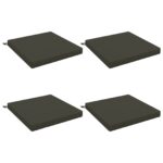vidaXL 4-dielne sedacie vankúše SOEST 4 ks 100% polyester Antracitová – Obrázok 2