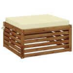 vidaXL 1-dielny sedací vankúš SOEST 100% polyester Krémová – Obrázok 3