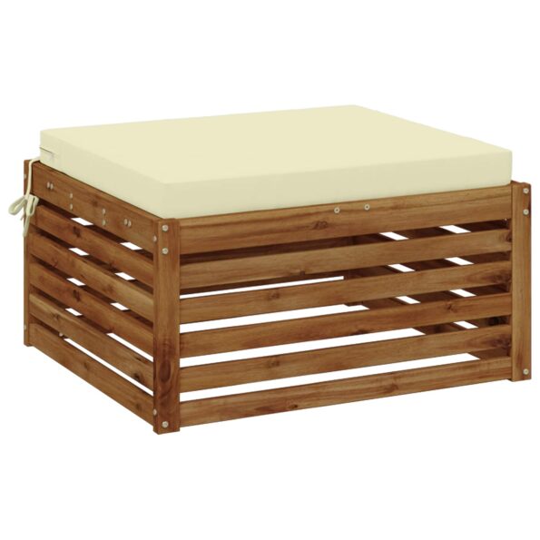 vidaXL 1-dielny sedací vankúš SOEST 100% polyester Krémová – Obrázok 3