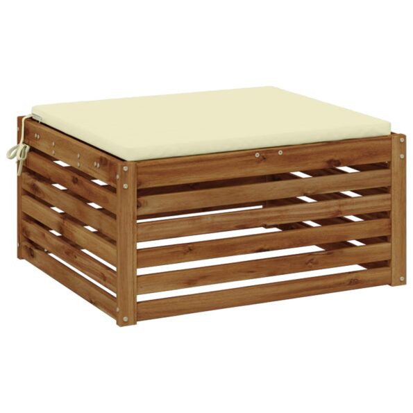 vidaXL 1-dielny sedací vankúš SOEST 100% polyester Krémová – Obrázok 3