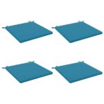 vidaXL 4-dielne sedacie vankúše SOEST 4 ks 100% polyester Svetlomodrá – Obrázok 2