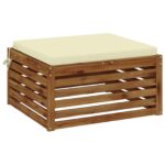 vidaXL 1-dielny sedací vankúš SOEST 100% polyester Krémová – Obrázok 3