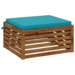 vidaXL 1-dielny sedací vankúš SOEST 100% polyester Tyrkysová – Obrázok 3