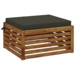 vidaXL 1-dielny sedací vankúš SOEST 100% polyester Antracitová – Obrázok 3