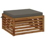 vidaXL 1-dielny sedací vankúš SOEST 100% polyester Sivá 70 x 70 x 7 cm – Obrázok 3