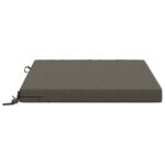 vidaXL 1-dielny sedací vankúš SOEST 100% polyester Sivá 70 x 70 x 7 cm – Obrázok 4
