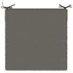 vidaXL 1-dielny sedací vankúš SOEST 100% polyester Sivá 70 x 70 x 7 cm – Obrázok 6
